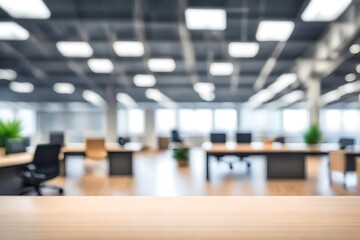 Obraz premium blurred office background. Blurred of office room, interior, office, business, chair, conference, 