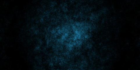 abstract dark background old concrete wall with light blue paper textrue. grunge cement wall texture in dark tone. vector art, smoke cloud, space view illustration, marble wall, galaxy view. 