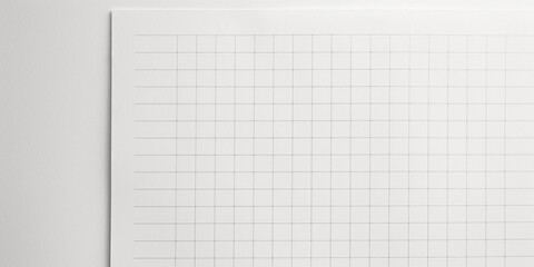 Minimalist note paper background, crisp white paper with subtle grid lines, evenly lit for a clean look