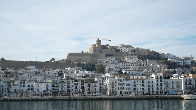 Dalt Vila, the old town of Ibiza city in Ibiza island