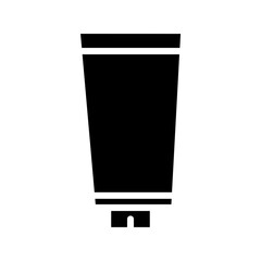 Cream Plastic Tube Glyph Icon
