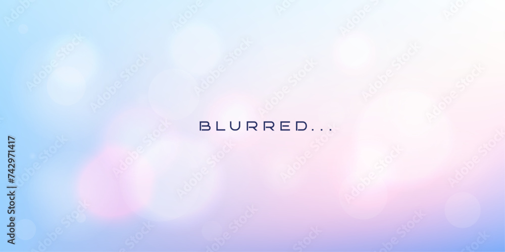 Poster vector realistic illustration. blurred wallpaper. abstract banner. bright sky background in a minima