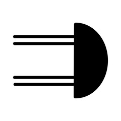 Alarm Bell Danger Glyph Icon