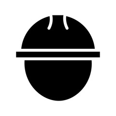 Fototapeta premium Hat Head Helmet Glyph Icon