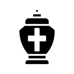 Ashes Dead Funeral Glyph Icon