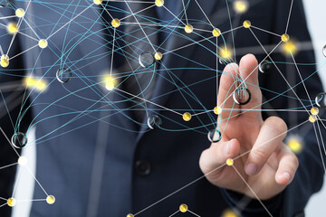 network digital interface in hand