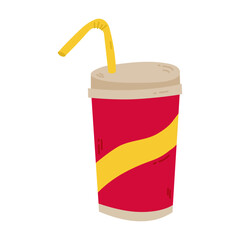  illustrated  glass of soda water