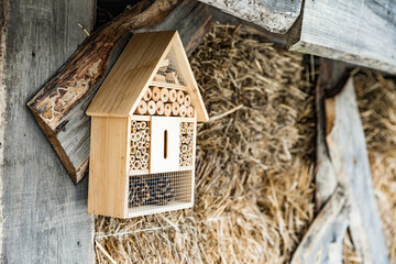 Wooden insect house decorative bug hotel