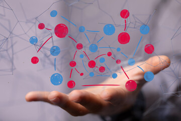 people network structure HR - Human resources management and recruitment - neural network exposure digital