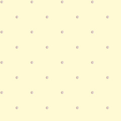 Polka dots on a yellow background. Seamless pattern. Children's party, baby shower, birthday. Simple design for wallpaper, cards, wrapping paper, stationery.
