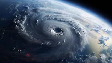 Foto op Canvas Hurricane Florence over Atlantic. Satellite view © Sameer