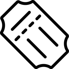 vector line icon of a coupon