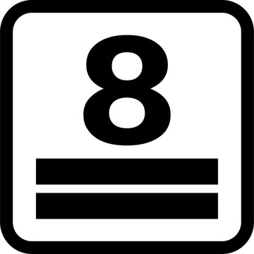 maximum number of stacks icon vector