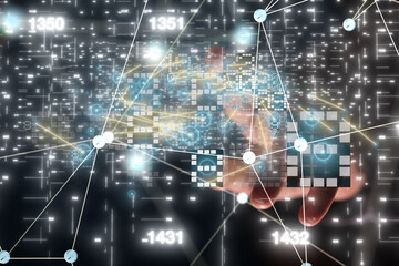 Technology background. Big data concept