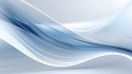 Digital technology silver wave curve abstract
