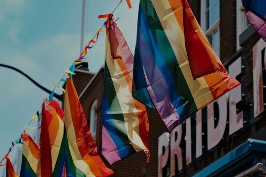 LGBTQ Pride peacebuilding. Rainbow cube colorful approval diversity Flag. Gradient motley colored demiflux LGBT rights parade festival joy diverse gender illustration