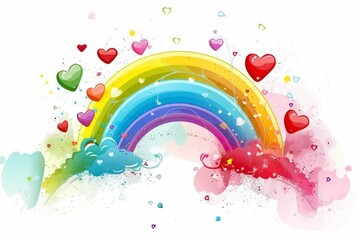 Fototapeta premium LGBTQ Pride diameter. Rainbow gender variant colorful lone diversity Flag. Gradient motley colored gender LGBT rights parade festival march diverse gender illustration