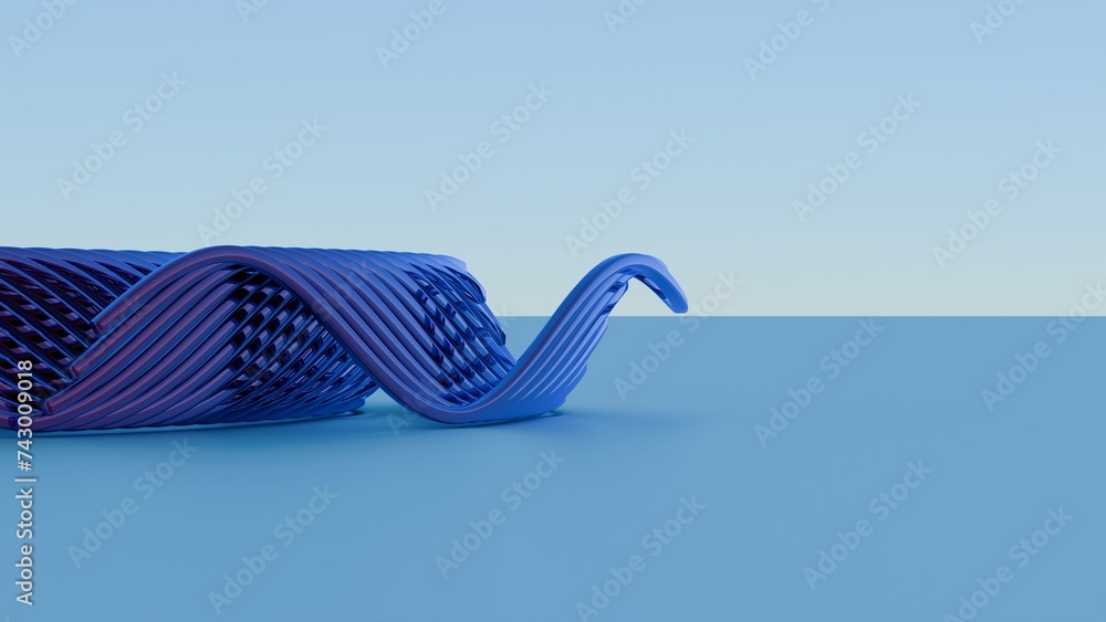 Fototapete lines and geometric shapes in vibrant colors, creating a visually dynamic and energetic representation of hope