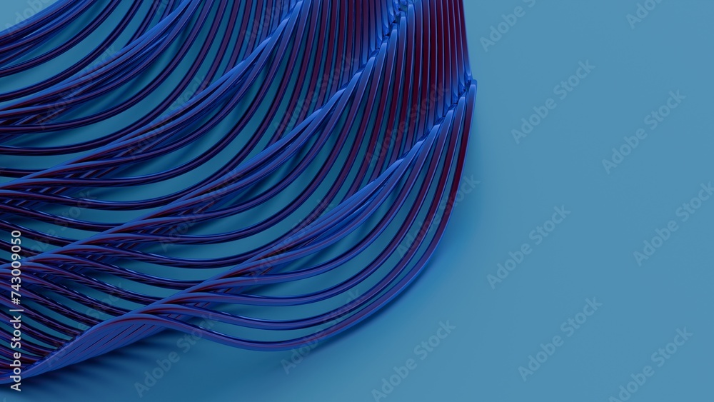 Fototapete lines and geometric shapes in vibrant colors, creating a visually dynamic and energetic representation of hope