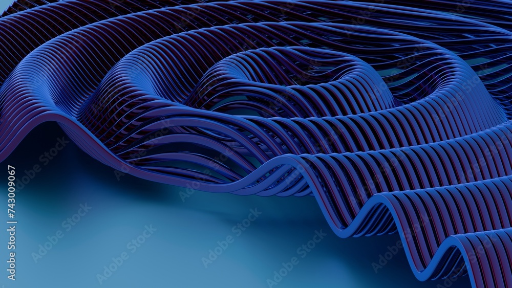 Aufkleber lines and geometric shapes in vibrant colors, creating a visually dynamic and energetic representati