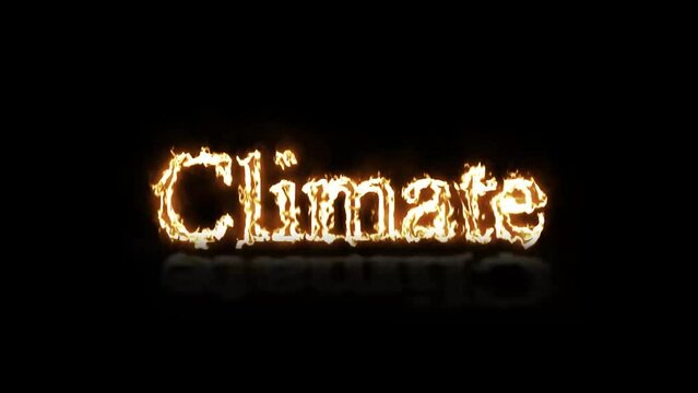 Climate written with fire