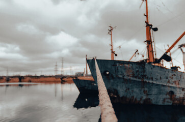 old ship ran aground in Ukraine