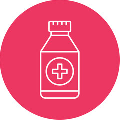 Fototapeta premium Syrup Line Circle Icon