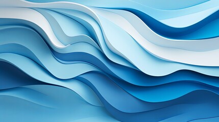 Elegant abstract background with flowing blue waves and curved lines, perfect for modern designs.