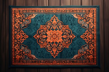 Luxury mandala background with golden Arabic Islamic arabesque pattern design background, 3D rendering