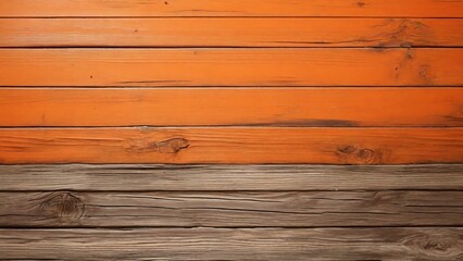 Wood orange texture made of planks