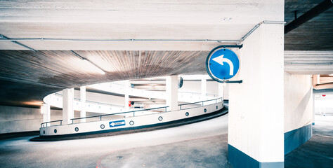 spiral ramp of a parking garage
- 743026041