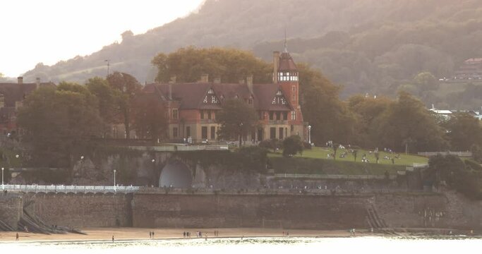 Aiete Palace in the city of San Sebastian in the Basque Country, Spain
