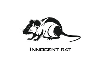 Logo of mouse icon isolated vector silhouette design