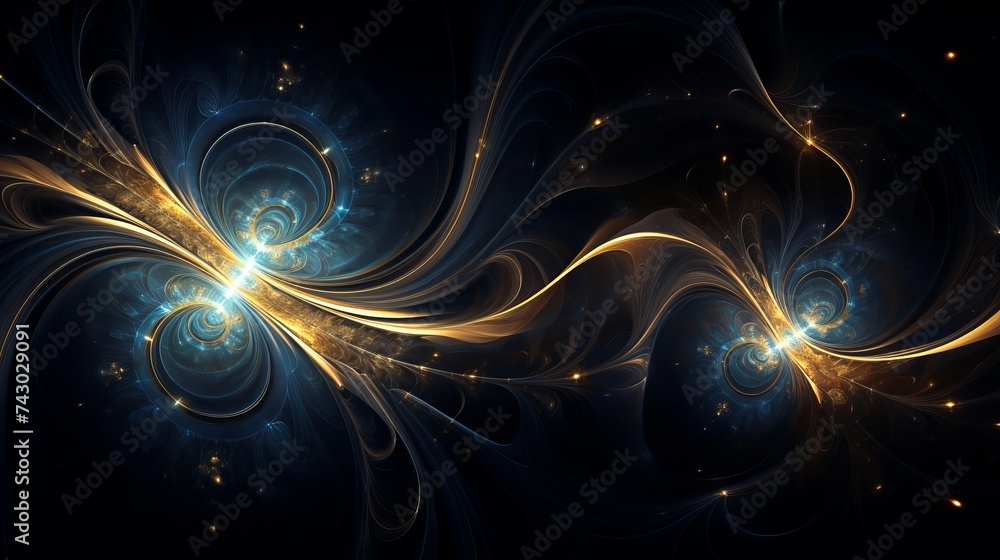 Poster an abstract fractal design that works great as a background or backdrop