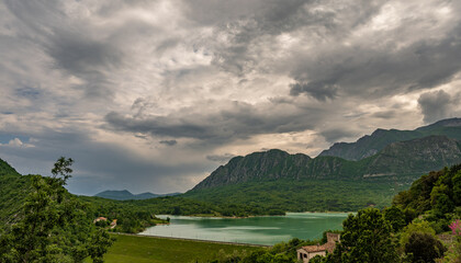 Castel San Vincenzo, Molise. The lake