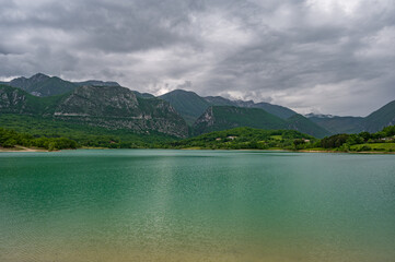 Castel San Vincenzo, Molise. The lake