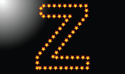 Initial letter Z star logo design template vector illustration