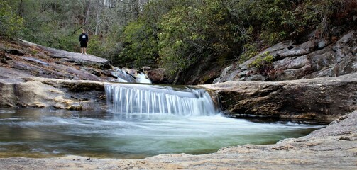 waterfall in the park