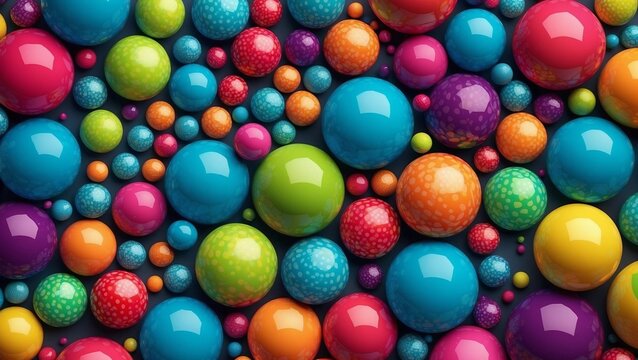 abstract colors balls connection background