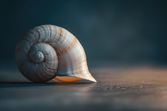 extreme macro shot of seashell
