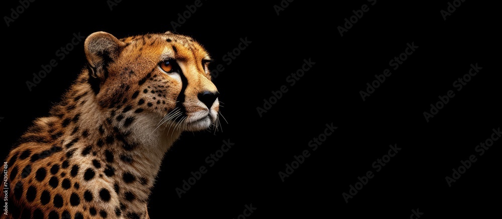 Aufkleber Cheetah in the wild in Africa. with copy space image. Place for adding text or design