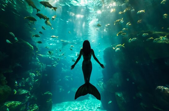 Aquatic dance in the deep - Powered by Adobe