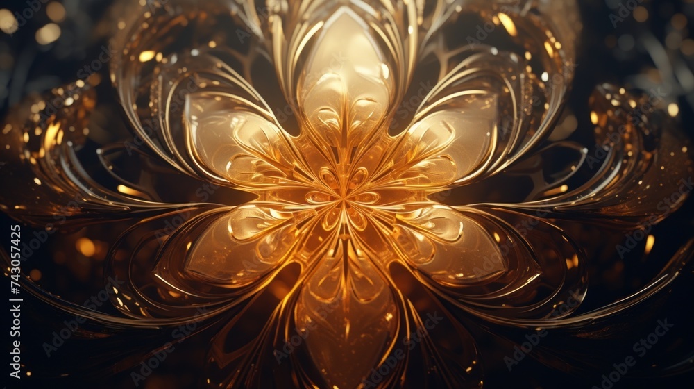 Poster generative ai detailed and intricate designs woven together to create an abstract and ornate backgro