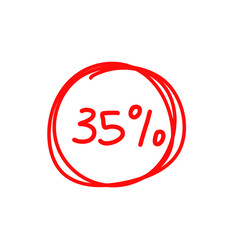 Hand drawn discount presentation label