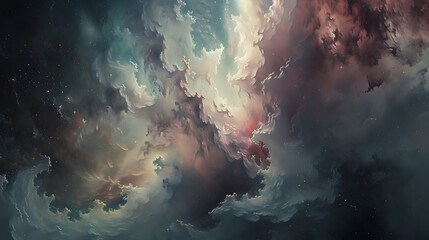 earth in space 3D IMAGE,
Space of night sky with cloud and stars