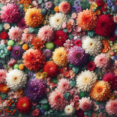 Naklejka na ściany i meble a floral background, generative ai
