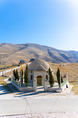 Small mosque of The Bektashi Order in Salari village Tepelene Albanian deep i mountain. 
