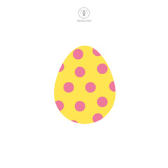 Easter egg, Easter day festival, Egg Icon symbol vector illustration isolated on white background