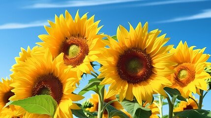 Beautiful sunflower close-up