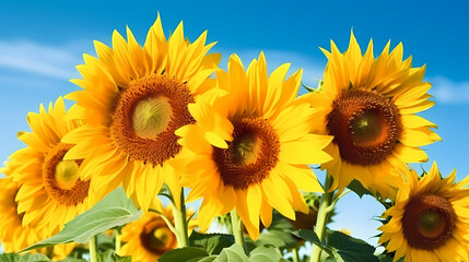 Fototapeta premium Beautiful sunflower close-up